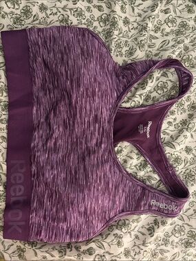 Reebok sports bra purple